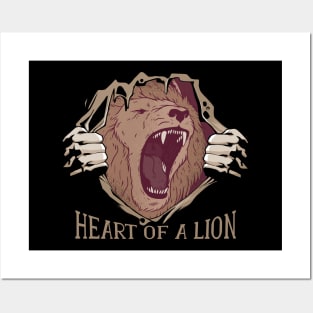 Heart of a Lion Posters and Art